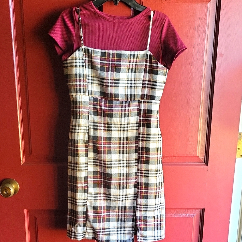 🍒Plaid Dress Set🪁